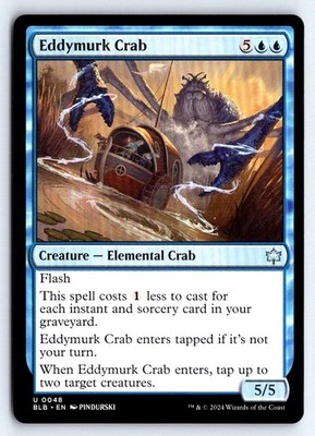 Eddymurk Crab 48 Uncommon Bloomburrow Magic: The Gathering NM