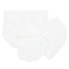 3pcs Mesh Kleidung Waschbeutel Waschbeutel verdickte Kordelkordelwäschesäcken