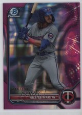 2022 Bowman Chrome Prospects Fuchsia Lava Refractor 186/199 Austin Martin 1e1j