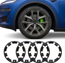 Tnirv Wheel Rim Protectors For Tesla 21in Model Y Juniper Matte Black 2025-2026 Tnirv Wheel Rim Protectors For Tesla 21in Model Y Juniper Matte Black 2025-2026