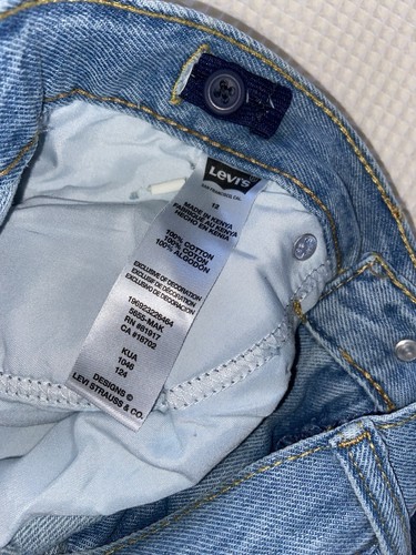 Levi's Boys 511 Denim Shorts Size 12 Slim Fit Distressed Raw Hem NWT - Picture 10 of 10