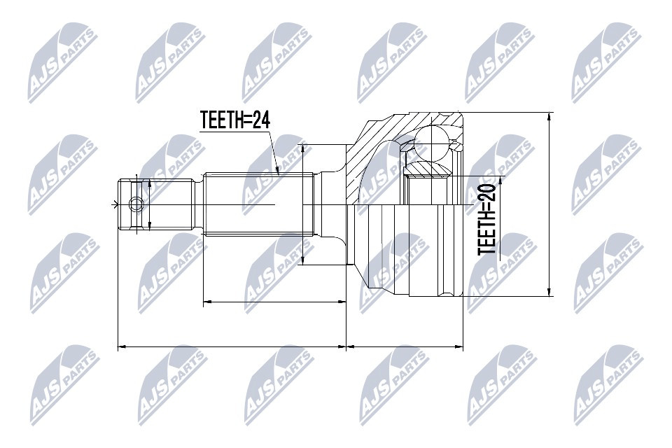 Fits NTY NPZ-DA-016 OUTER CV JOINT ⭐UK Stock⭐ - Image 4