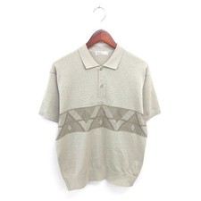 Arnold Palmer Polo Shirt M Khaki Cotton/Poly Short Sleeve Vintage AB Condition