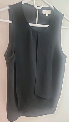 Mud Pie Sleeveless Top Size M Medium Black