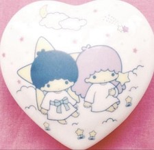 Sanrio Little Twin Stars Kiki Lala Accessory case Heart shaped Ceramic Sanrio