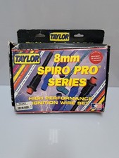 Taylor 74242 Spiro-pro Red Spark Plug Wire Set 180 Boot 8mm 6 Cyl Usa Made