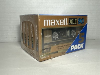 5 - Maxell XLII 90 EXTRA FINE EPITAXIAL TYPE II Cassettes SEALED Brand New brick