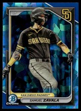 2024 Bowman Chrome Prospects Sky Blue Refractors Samuel Zavala San Diego Padres