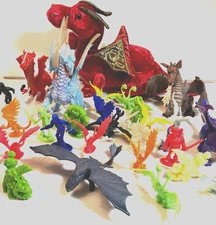 How To Train Your Dragon Papo Douglass Plush Dragon & Mini Figures Lot