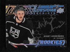 2020-21 SPx UD Black Obsidian Rookie Scripts Mikey Anderson #ORS-MA Auto 01ks