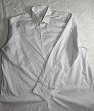 Calvin Klein Men  s Wrinkle Free Fresh Dress Shirt White XL 17-17 1/5 34/35