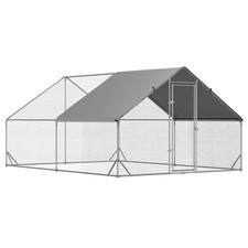 Large Metal Chicken Coop Run 9.8'x13.1' 
