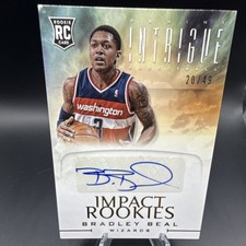 Panini 2012-13 Intrigue Impact Rookies Auto RC /49 Bradley Beal Wizards #72