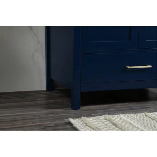 Elegant Decor Irene 30" Zinc Alloy MDF Single Bathroom Vanity in Blue - Picture 5 of 8