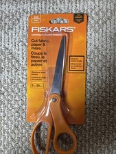 NEW - FISKARS ORIGINAL OARNGE HANDLE 8" SCISSORS - 6 PACK