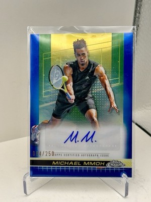 2024 Topps Chrome - Autographs I Michael Mmoh #TCA-MMH Blue Refractor /250 (AU).