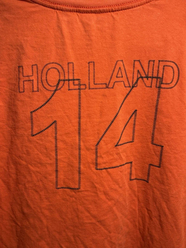 Camiseta Puma Vintage Y2K Holland 14 Naranja Hombre Holanda Jersey Talla Grande Foto 3 de 4