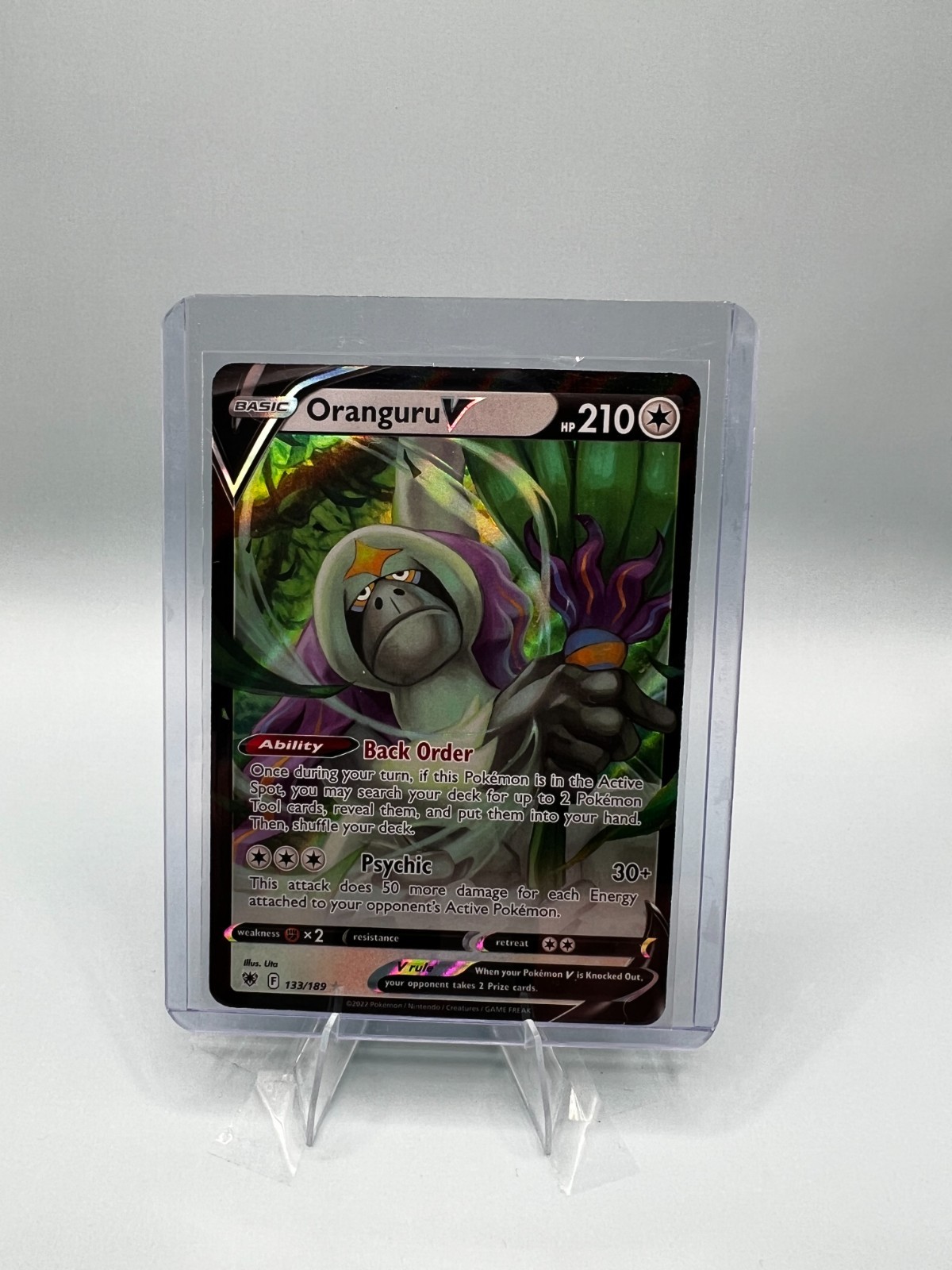 Oranguru V 133/189 (NM) - SWSH10: Astral Radiance - Ultra Rare - Pokemon TCG