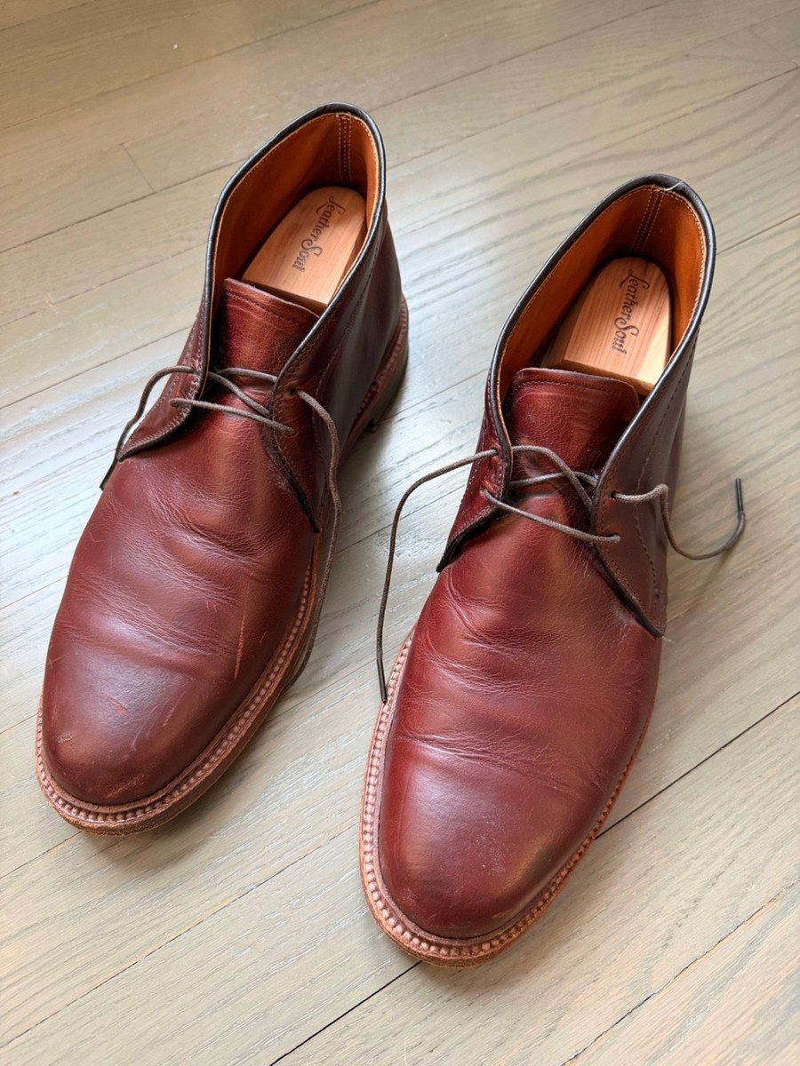 ALDEN X LEATHER SOUL 10D PLAIN TOE CHUKKA BOOT 13781 BROWN