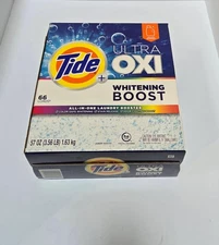 1X Tide Ultra Oxi Whitening Boost All In One Laundry Booster 57oz 66 Load Powder