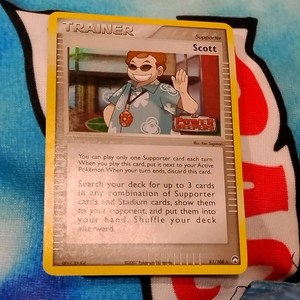 Pokemon Card TCG Scott Power Keepers 81/108 Holo Rare Stamped Card