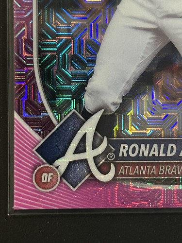 2025 Bowman - Chrome Mega Box Pink Refractor - Ronald Acuna Jr. #21 - 118/199! - Bild 2 von 6