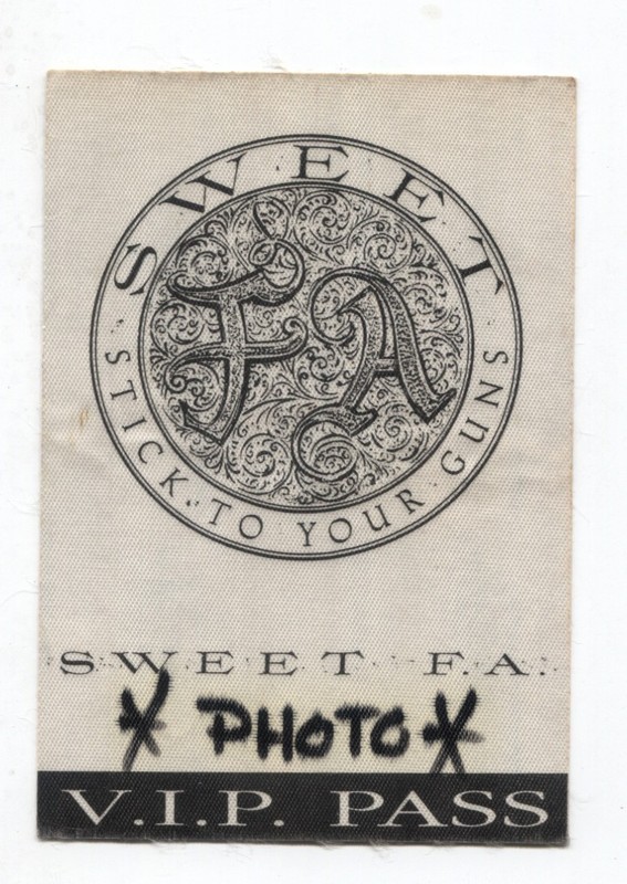 Sweet F.A. Stick To Your Guns VIP Pass