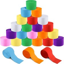 48 Rolls Crepe Paper Streamers Rainbow Streamers Party Decoration Birthday Party