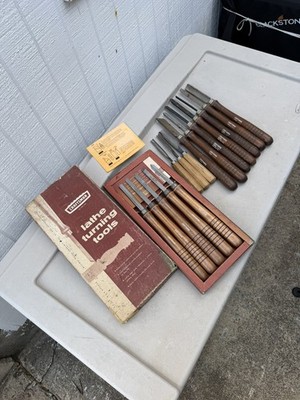 15 Piece Vintage Craftsman Wood Turning Lathe Chisel Set