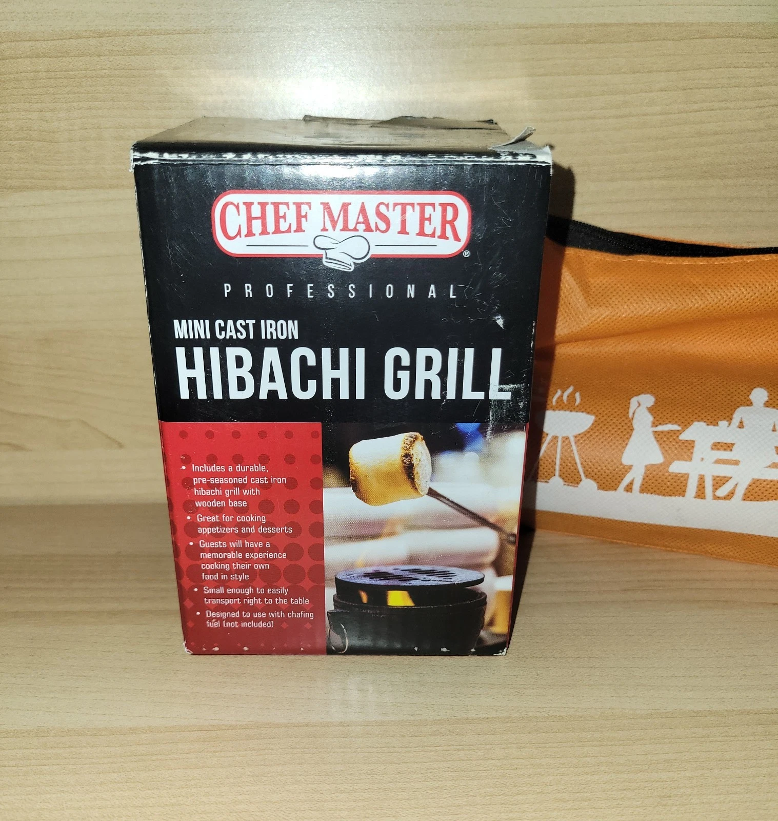Mini Hibachi Grill Smores Maker Cast Iron/marshmallow Roast Sticks Camp Bundle