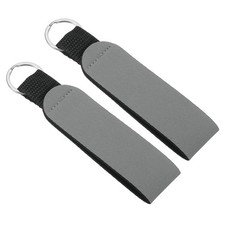 2pcs Neoprene Wristlet Keychain Hand Wrist Lanyard Keychain Grey