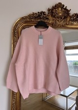 Primark Viral Pink Oversized Knit Crew Jumper Size S Small - Brand New With Tags