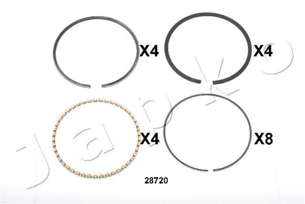 Kolbenring Japko 428720J FüR Carina Camry RAV Corona Toyota Picnic Celica 6 MR2-image