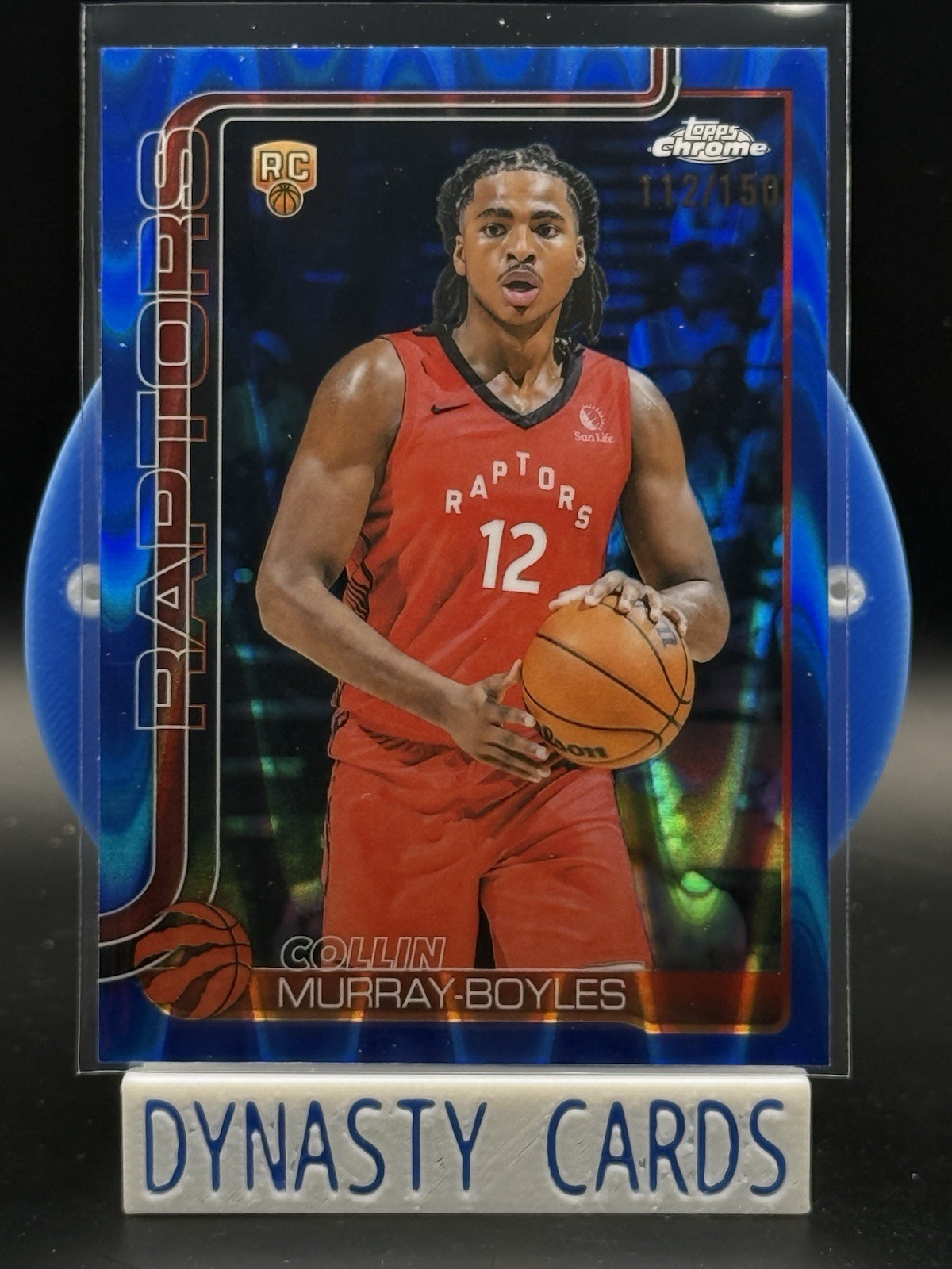 2025-26 Topps Chrome #259 Collin Murray-Boyles Raywave BLUE RC Refractor /150