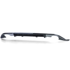 Sport Heckdiffusor Einzelrohr beidseitig Schwarz Glanz für VW Golf 7 GTI 13-17