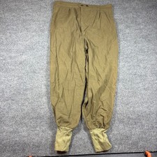 Vintage Military Wool Field Trousers Mens Size 2 Olive Drab Button Fly Cuff