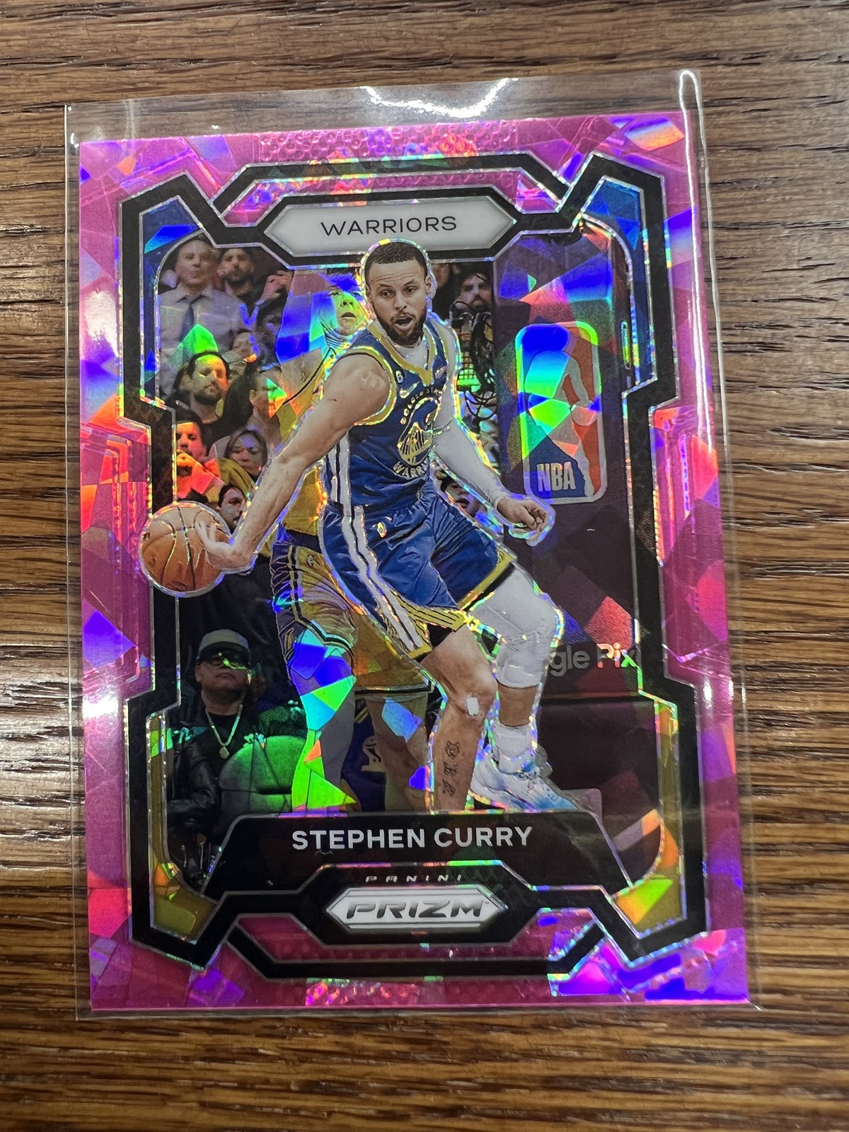 2023-24 Panini Prizm #119 Stephen Curry Prizms Pink Ice