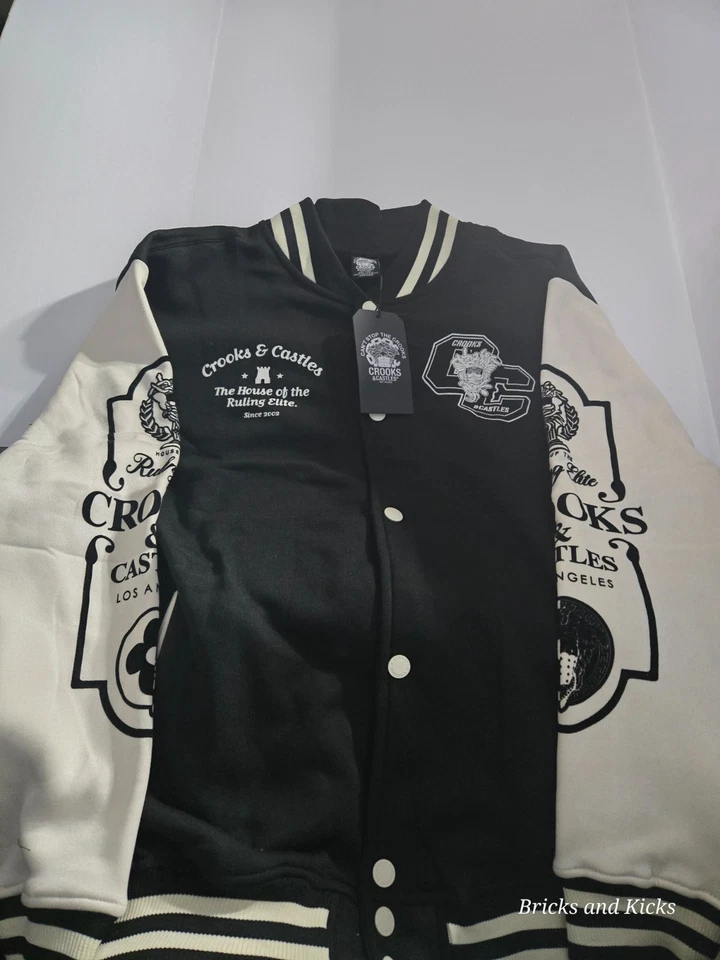 Chaqueta Crooks And Castles Varsity Letterman's The Ruling Elites Nueva con Etiquetas Talla 2X Foto 2 de 4