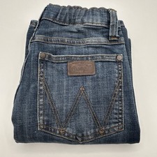 WRANGLER Retro Jeans Relaxed Bootcut Boy s 14 Regular Blue Stretch Adjustable