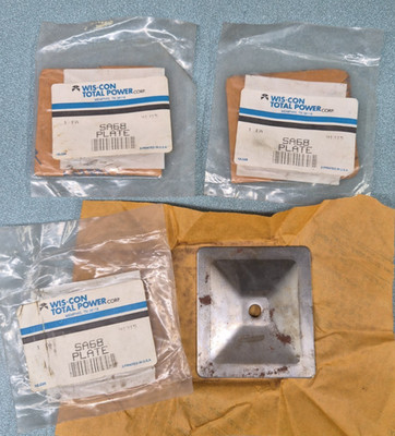 3 NOS GENUINE WIS-CON TOTAL POWER SA68 COVER PLATE VALVE INSPECT