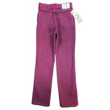 Young Maverick Girls' 12 Berry Pink Cotton Straight Leg Vintage Jeans NOS