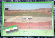 64927 Postcard Kabol Afghanistan Ghazi Olympic Stadium Circa 1980