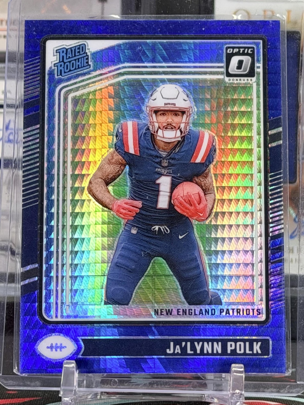 2024 Donruss Optic #240 Ja'Lynn Polk Blue Hyper