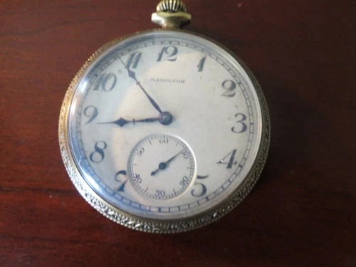 Hamilton Antique Pocket Watch 1923   14K gold, Engraved