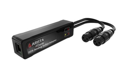 Arista E-Vocal DUO ARS-0200-A00 2-Channel Input Dante Converter, Analogue Inp...