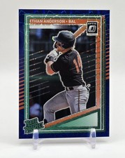 2025 Donruss Baseball ETHAN ANDERSON Rated Prospect Optic Blue Velocity ORIOLES
