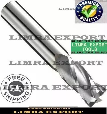 HSS Parallel Shank End Mill -Cutter Dia 11/16 Shank 5/8 OAL 3-3/8 Cut Edge 1-3/8