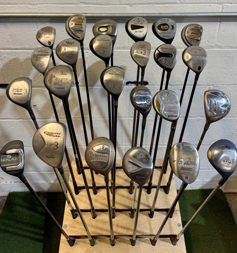 Wholesale Lot of 40 Golf Clubs - Assorted Fairway Woods - RH/LH - Mixed Flexes