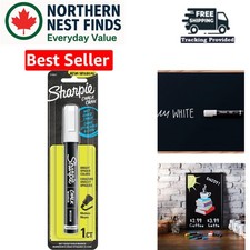 Versatile Wet Erase Chalk Marker - White, Easy Clean for Glass Boards