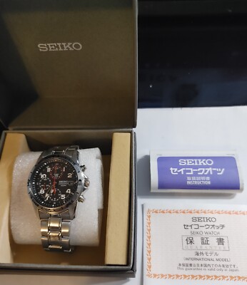 SEIKO 7T92-0DX0 Chronograph 100M Quartz Men's Analog | eBay